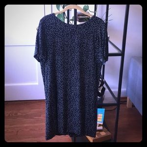 Madewell zip-back dress in dot scatter